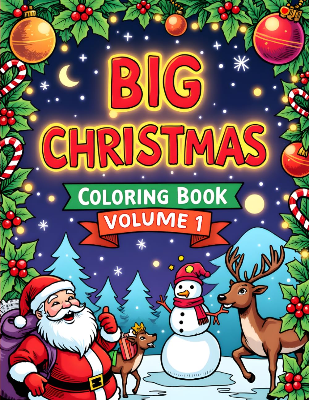 Big Christmas Coloring Book - Volume 1